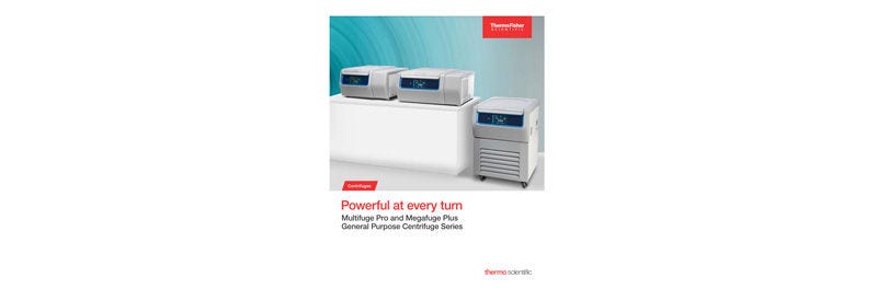 Multifuge Pro and Megafuge Plus General Purpose Centrifuge Series Brochure